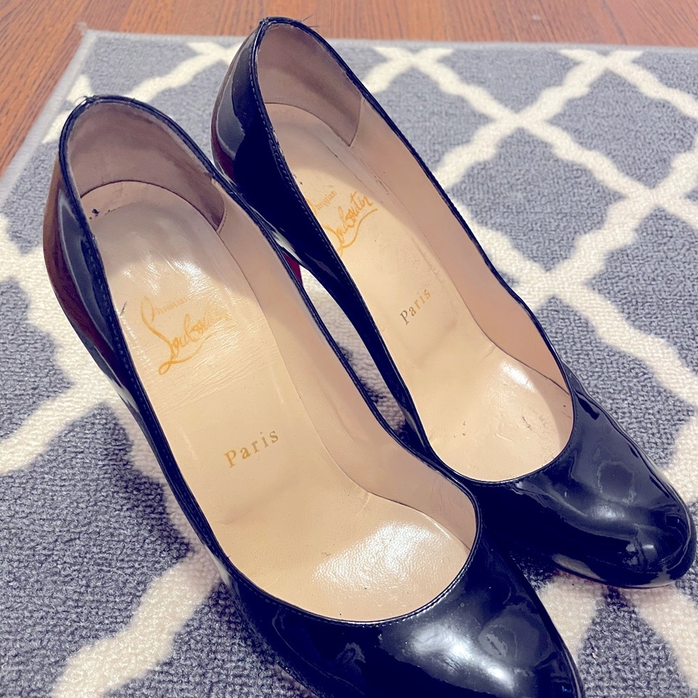 Christian Louboutin Black Patent Classic Pump